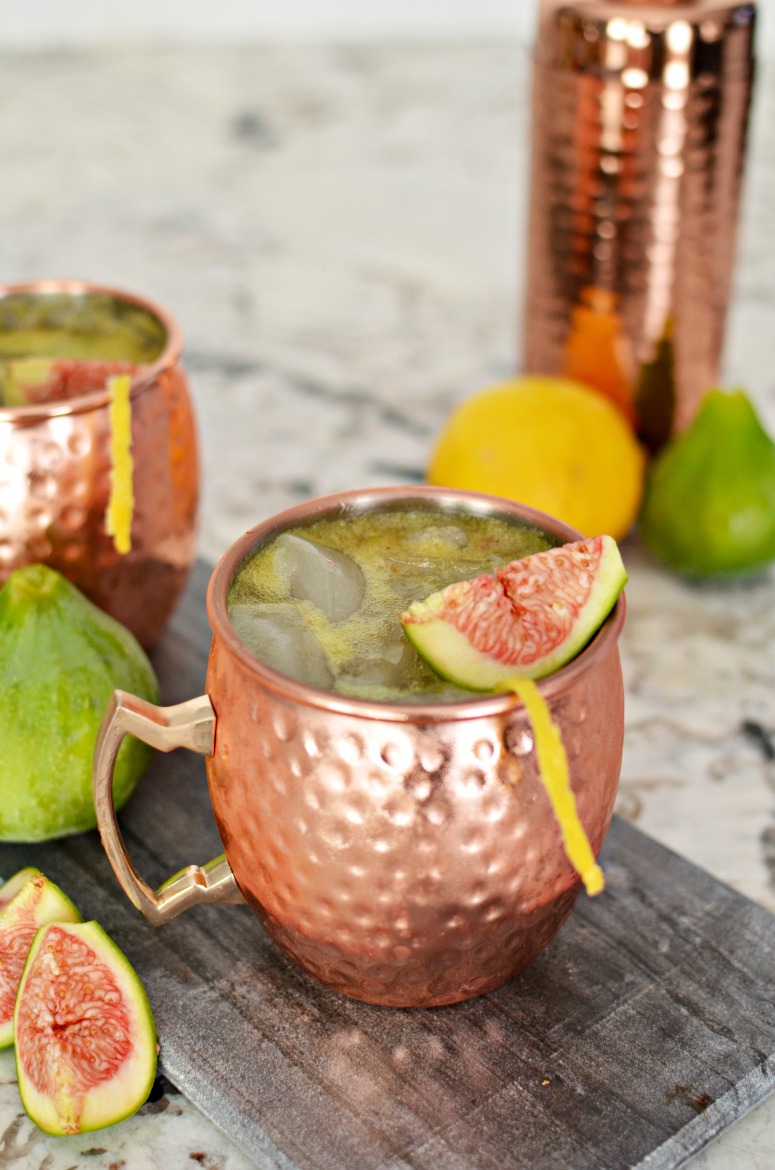 Fresh Fig Moscow Mule Cocktail Recipe